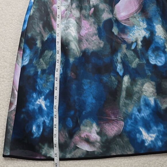 786 NWT WHBM Printed Scuba Fit-and-Flare Dress Size 10 - Picture 7 of 8